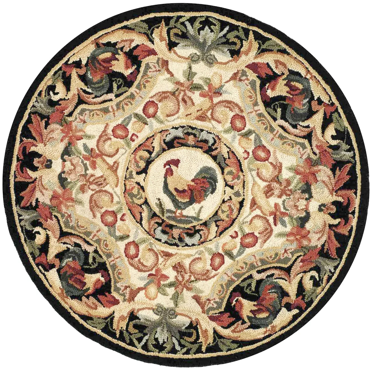 Safavieh Chelsea 3'-0" x 3'-0" Rug in Ivory / Black