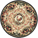 Safavieh Chelsea 3'-0" x 3'-0" Rug in Ivory / Black