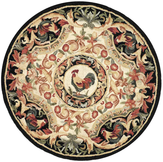 Safavieh Chelsea 3'-0" x 3'-0" Rug in Ivory / Black