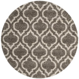 Safavieh Hudson Shag 5'-3" x 5'-3" Rug in Grey / Ivory