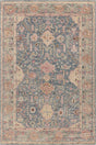 Chandra Wendi WEN-58103 Blue / Gold / Green / Multi rug, flat view