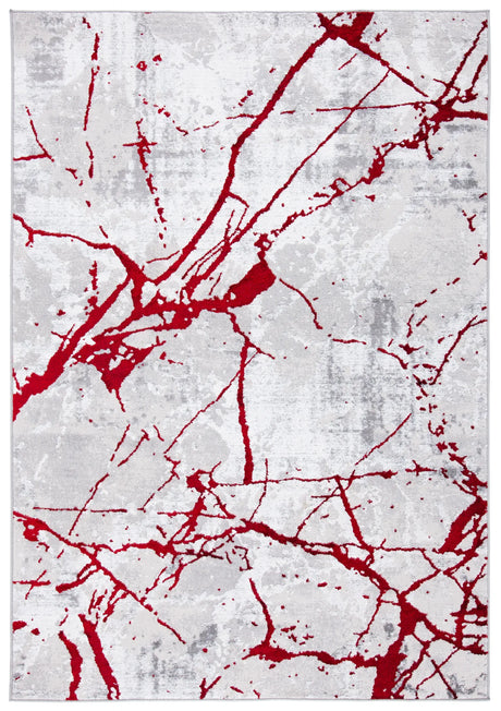 Safavieh Amelia 4'-5" x 6'-5" Rug in Grey / Red
