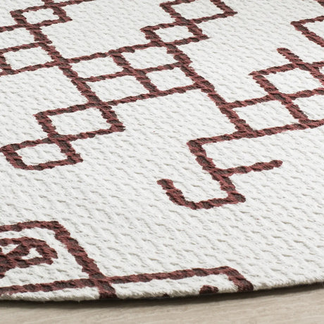 Safavieh Cedar Brook 6'-0" x 6'-0" Rug in Ivory / Rust