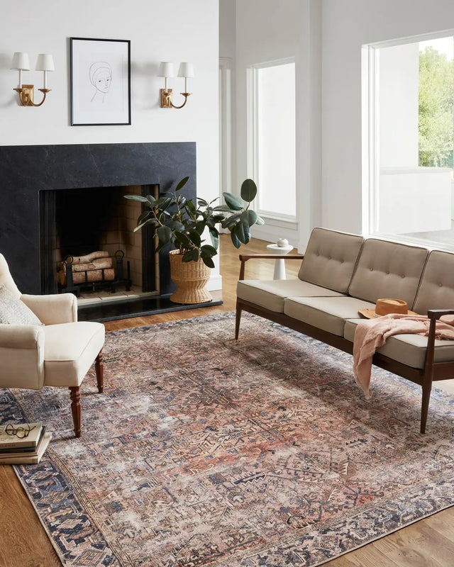 Chris Loves Julia x Loloi Jules 2-Jul Terracotta / Multi Rug - room scene 2