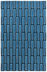 Safavieh Genre 4'-0" x 6'-0" Rug in Blue / Ivory