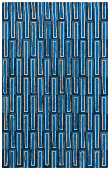 Safavieh Genre 4'-0" x 6'-0" Rug in Blue / Ivory