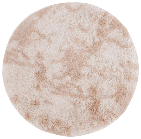 Safavieh Rainbow Shag 4'-0" x 4'-0" Rug in Light Beige