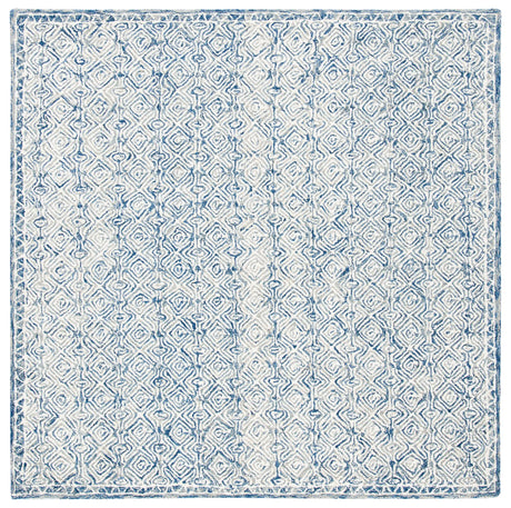 Safavieh Micro-Loop 5'-0" x 5'-0" Rug in Navy / Ivory