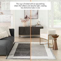 Nourison Desire Dsr01 Charcoal/Silver Area Rug