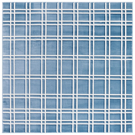 Safavieh Groove 6'-7" x 6'-7" Rug in Blue / Ivory
