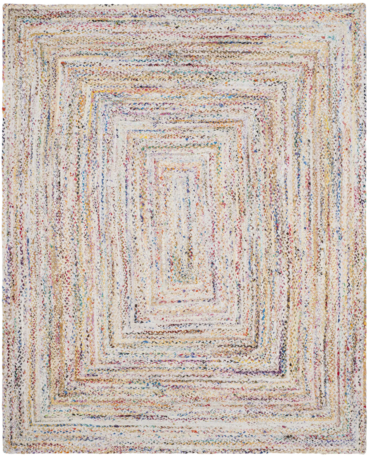 Safavieh Braided 10'-0" x 14'-0" Rug in Ivory / Multi