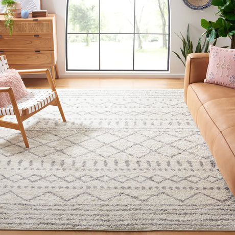 Safavieh Arizona Shag 10'-0" x 14'-0" Rug in Ivory / Grey