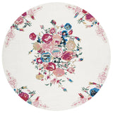 Safavieh Blossom 7'-0" x 7'-0" Rug in Pink / Ivory