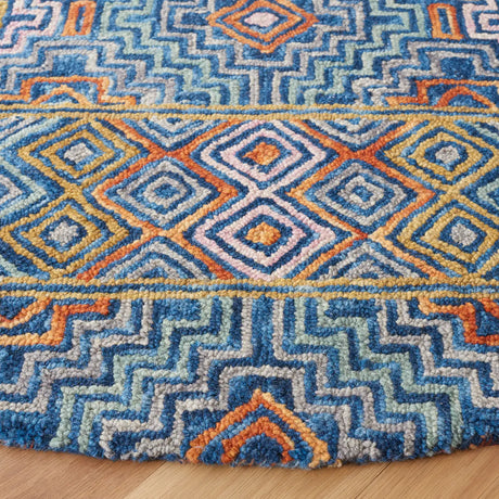 Safavieh Aspen 5'-0" x 5'-0" Rug in Blue / Gold