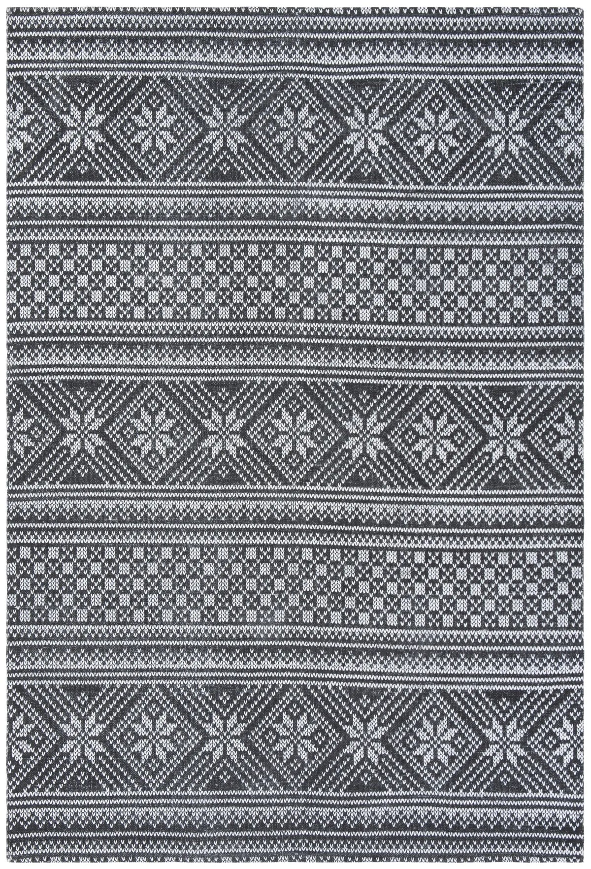 Safavieh Cedar Brook 3'-0" x 5'-0" Rug in Black / Ivory