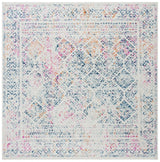 Safavieh Tulum 6'-7" x 6'-7" Rug in Ivory / Dark Blue