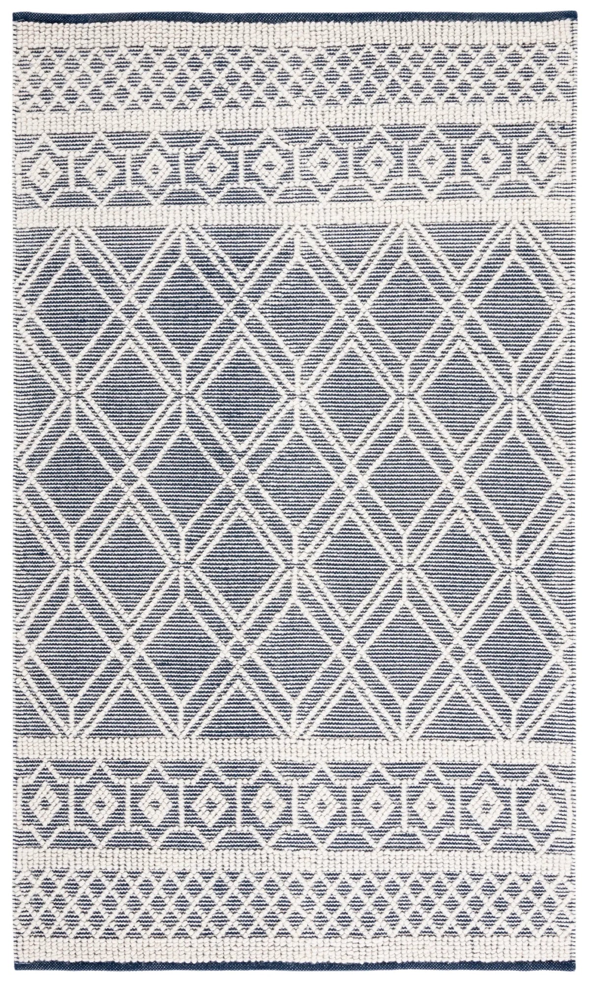 Safavieh Natura 4'-0" x 6'-0" Rug in Ivory / Navy