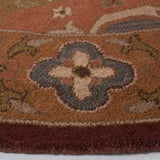Safavieh Heritage 6'-0" x 6'-0" Rug in Rust