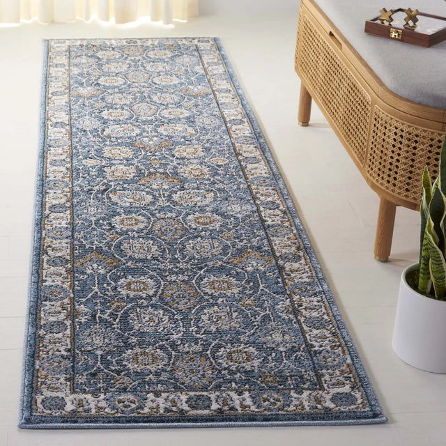 Safavieh Rosewood 2'-3" x 8'-0" Rug in Ivory / Blue