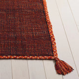 Safavieh Montauk 4'-0" x 6'-0" Rug in Orange / Black