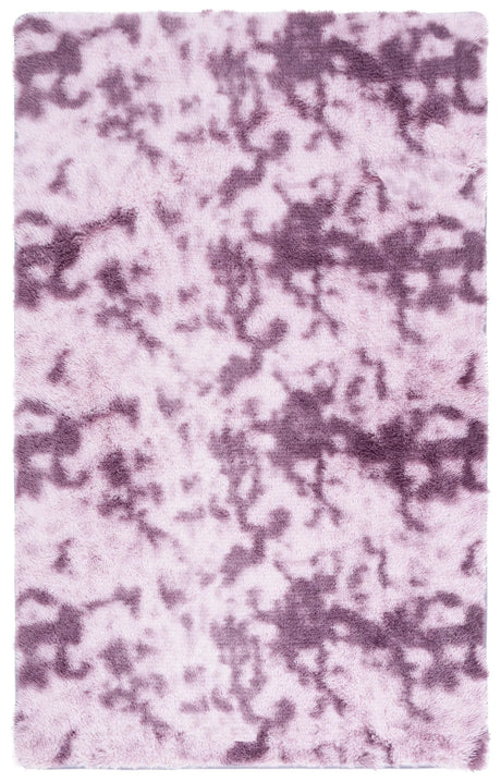 Safavieh Rainbow Shag 4'-0" x 6'-0" Rug in Purple