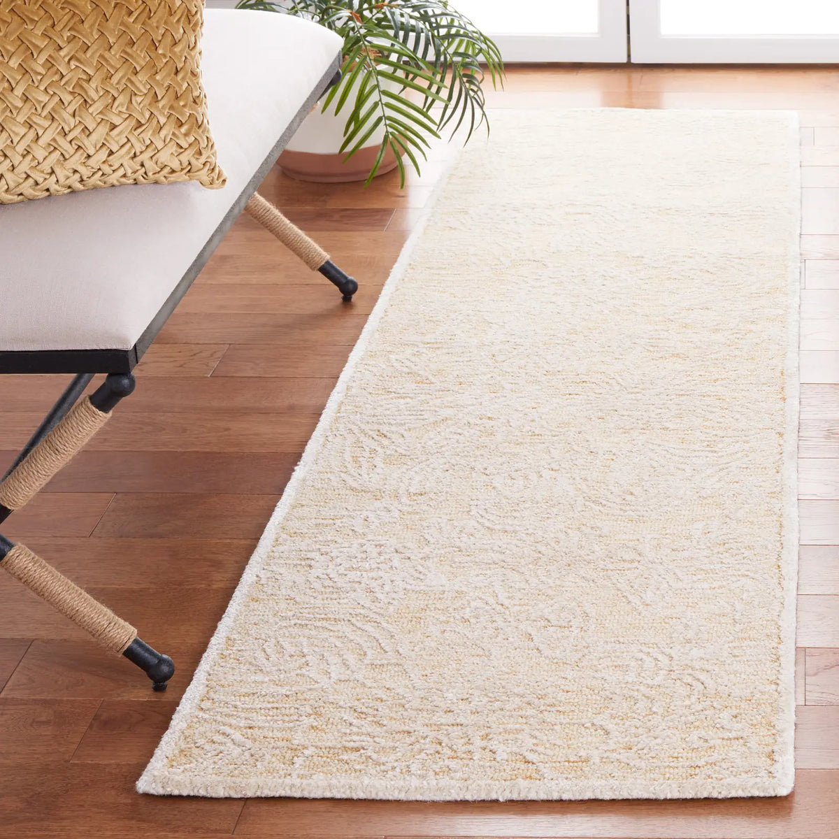 Safavieh Precious 2'-3" x 8'-0" Rug in Gold / Ivory