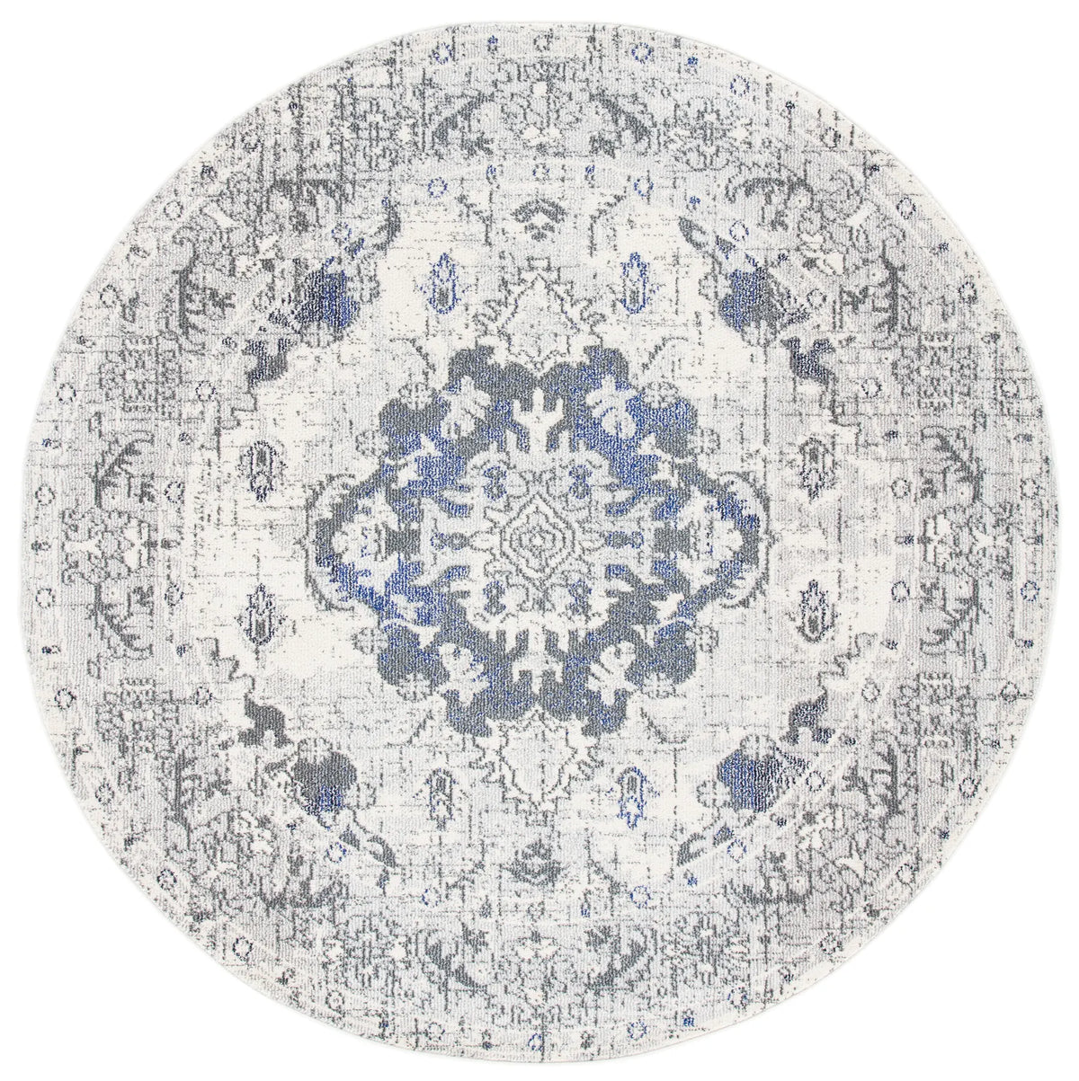 Safavieh Monaco 6'-7" x 6'-7" Rug in Ivory / Grey