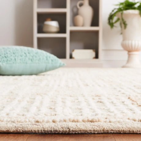 Safavieh Abstract 4'-0" x 6'-0" Rug in Light Brown / Ivory