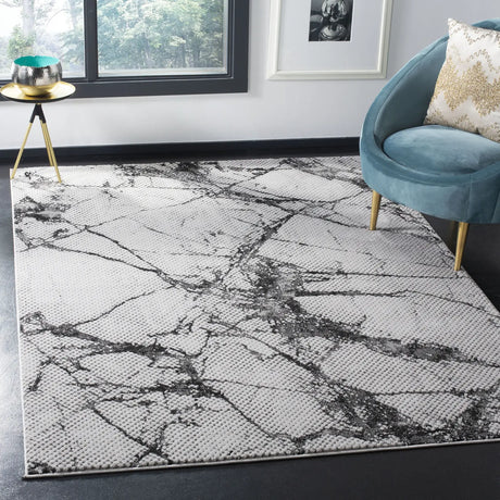 Safavieh Lurex 100 4'-0" x 6'-0" Rug in Grey / Black