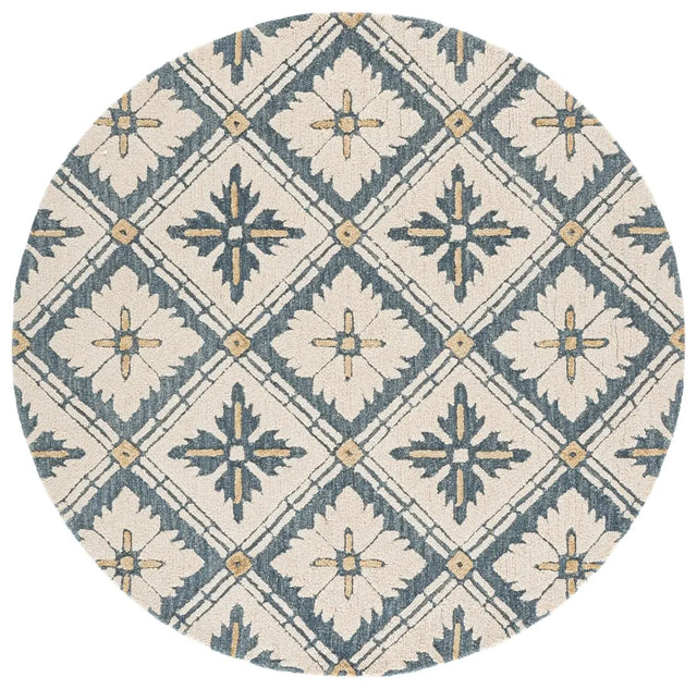 Safavieh Metro 6'-0" x 6'-0" Rug in Blue / Ivory