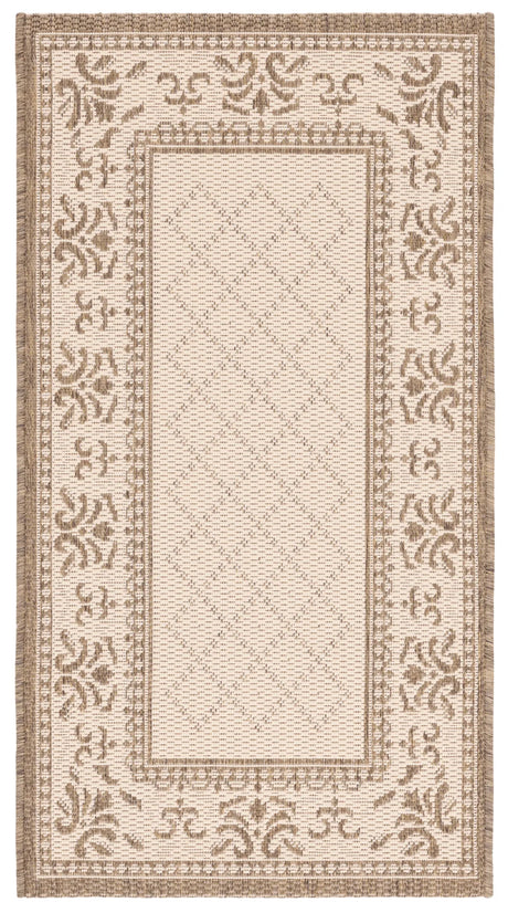 Safavieh Courtyard 2'-0" x 3'-7" Rug in Natural / Brown