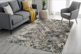 Dynamic Rugs Castilla 3537 Grey / Blue Rugs - Room