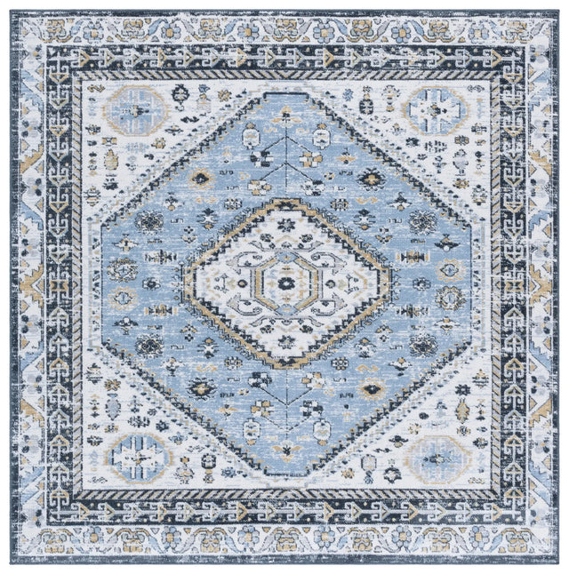 Safavieh Bayside 6'-7" x 6'-7" Rug in Blue / Navy