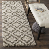 Safavieh Hudson Shag 2'-3" x 10'-0" Rug in Ivory / Grey