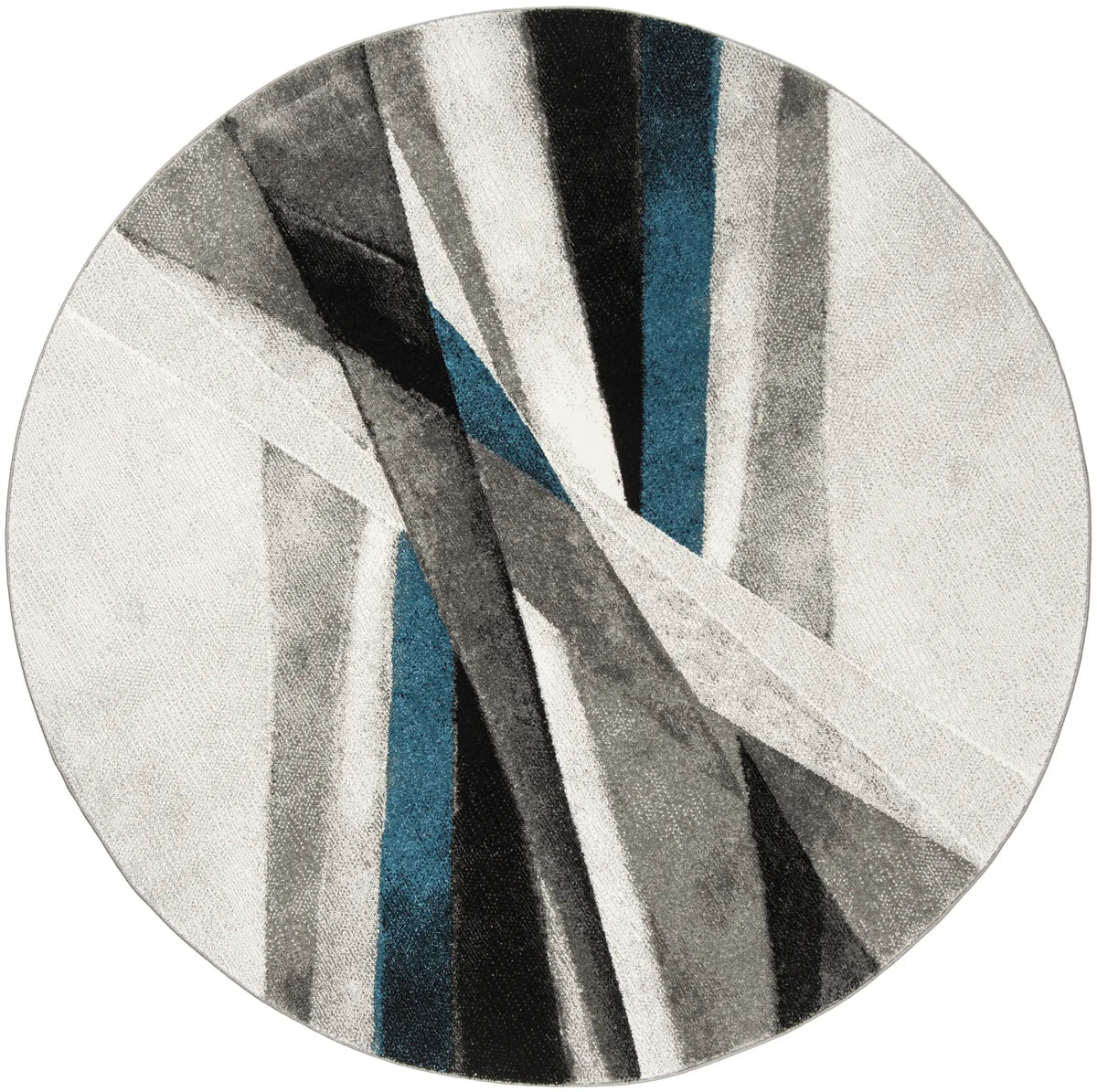 Safavieh Hollywood 5'-3" x 5'-3" Rug in Grey / Teal