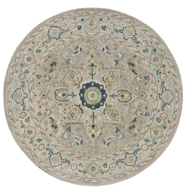 Safavieh Heritage 6'-0" x 6'-0" Rug in Ivory / Blue