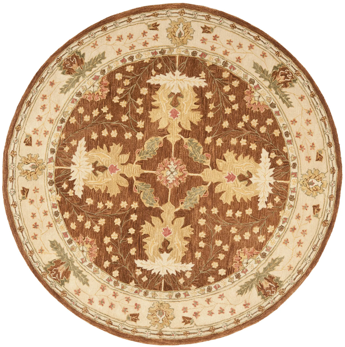 Safavieh Anatolia 8'-0" x 8'-0" Rug in Brown / Beige