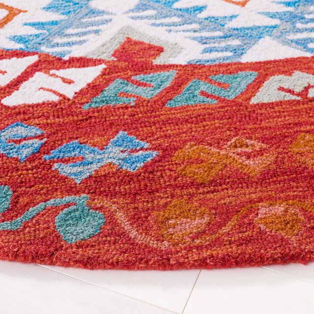 Safavieh Aspen 7'-0" x 7'-0" Rug in Red / Blue