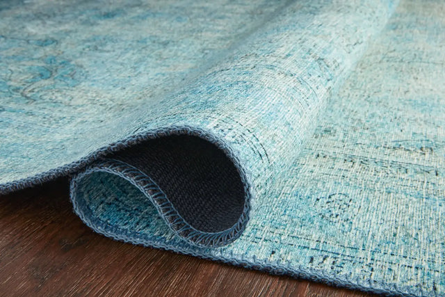 Loloi Loren Lq-08 Aqua Rugs - pile height