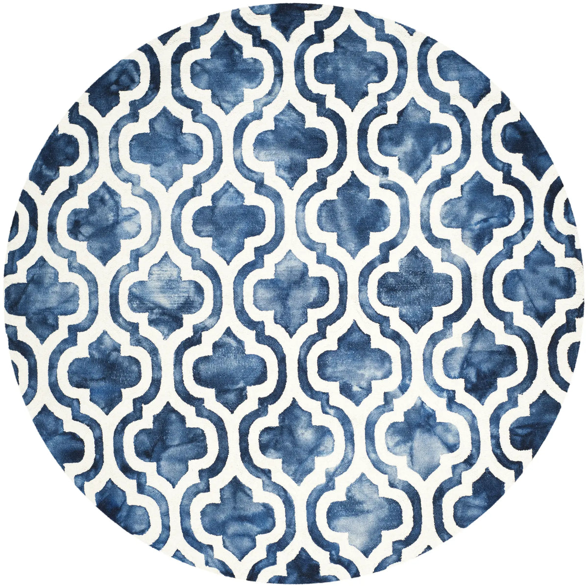 Safavieh Dip Dye 7'-0" x 7'-0" Rug in Navy / Ivory