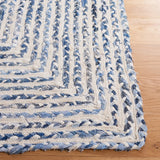Safavieh Braided 4'-0" x 6'-0" Rug in Blue / Ivory