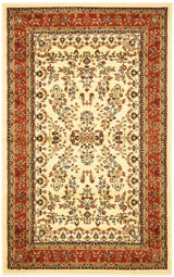 Safavieh Lyndhurst 3'-3" x 5'-3" Rug in Ivory / Rust