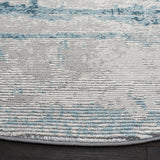 Safavieh Meadow 500 6'-7" x 6'-7" Rug in Light Grey / Blue