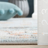 Safavieh Phoenix 500 4'-5" x 6'-5" Rug in Light Blue / Ivory Grey