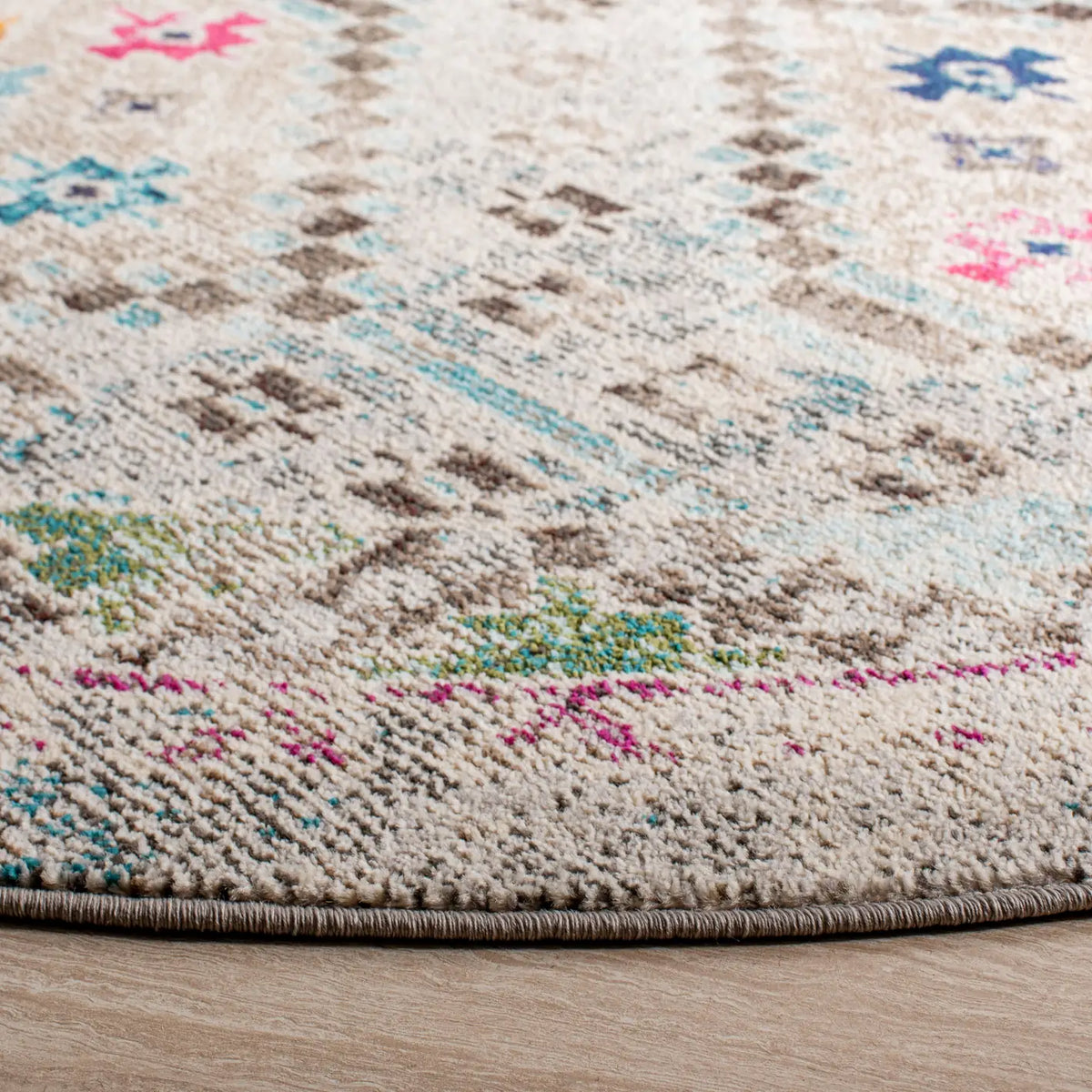 Safavieh Madison 5'-0" x 5'-0" Rug in Grey / Yellow