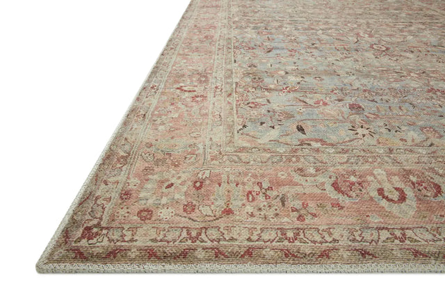 Loloi Adrian Adr-06 Ocean/Clay Rug - rug corner