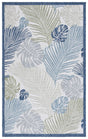 Safavieh Courtyard 4'-0" x 5'-7" Rug in Beige / Green Blue