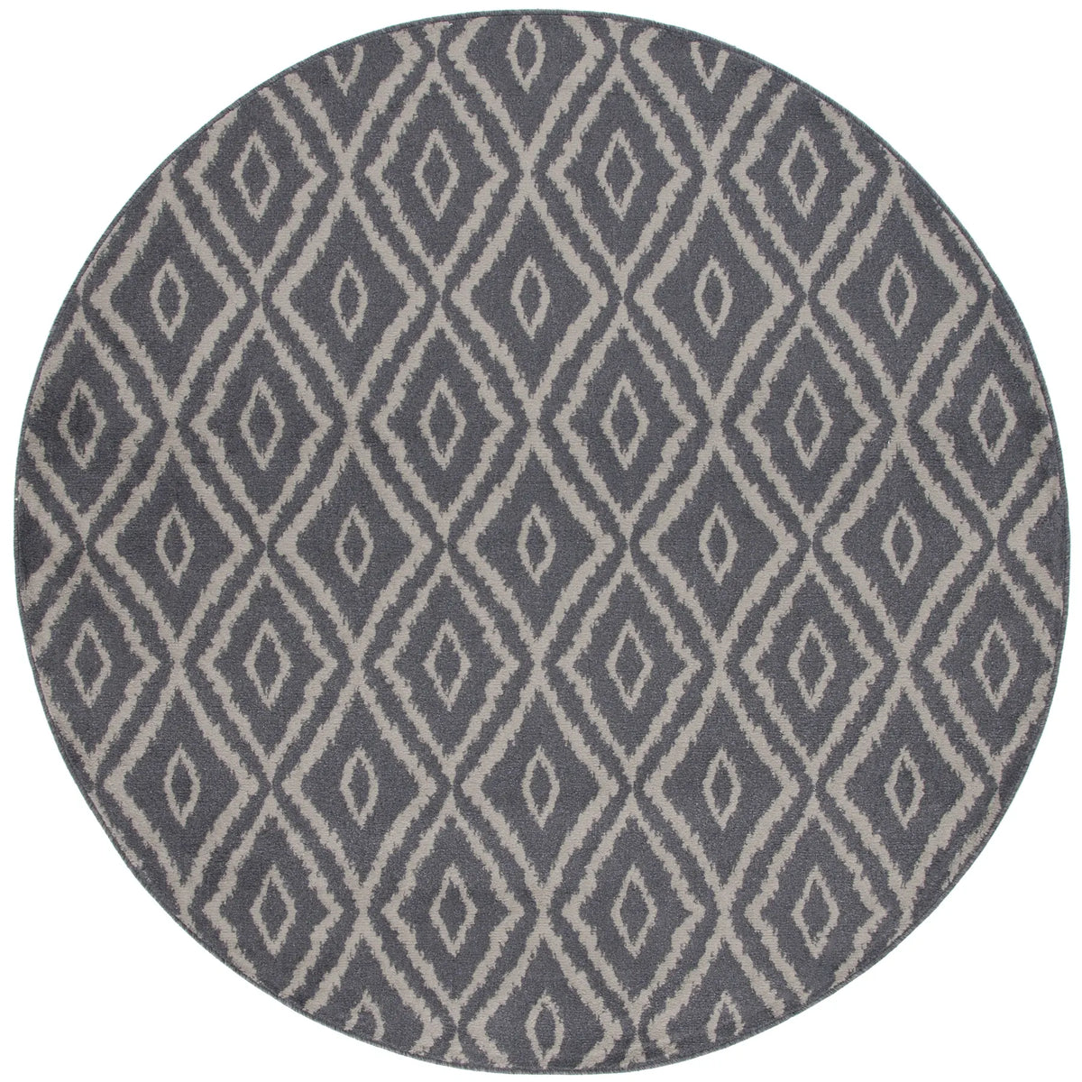 Safavieh Pyramid 6'-7" x 6'-7" Rug in Charcoal / Light Grey