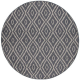 Safavieh Pyramid 6'-7" x 6'-7" Rug in Charcoal / Light Grey