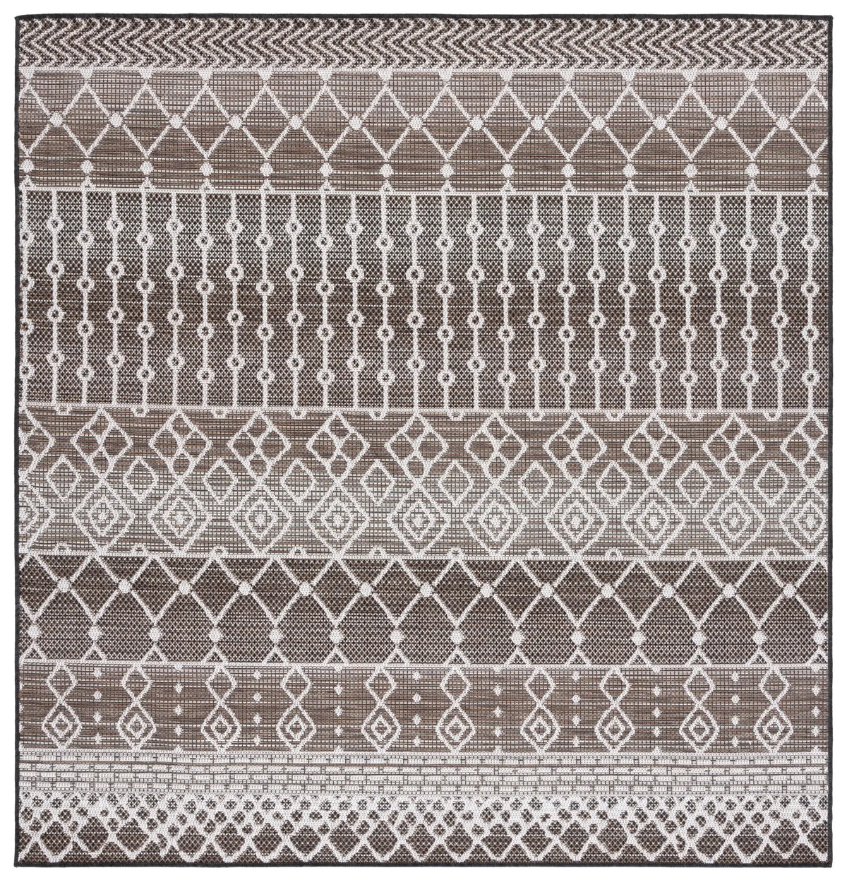 Safavieh Havana 6'-7" x 6'-7" Rug in Brown / Ivory
